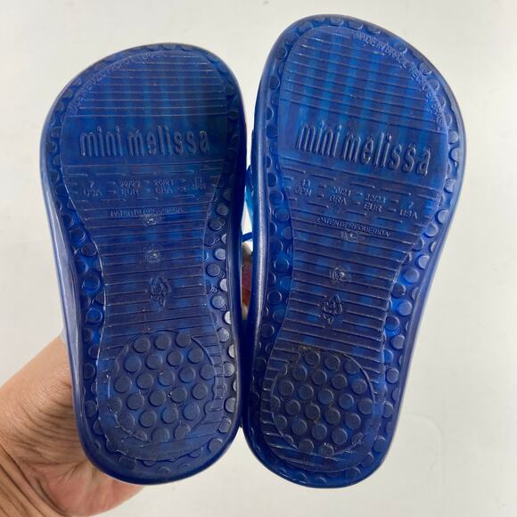 Mini Melissa Blue and Pink Popsicle Sandals - Picture 5 of 12